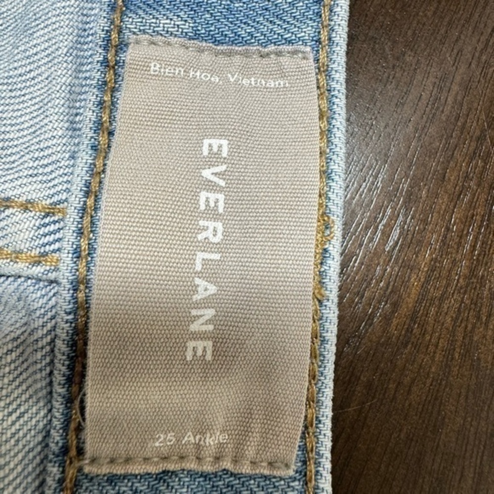 Everlane Jeans Womens 25 Ankle‎ High Rise Straight Mud Wash - Picture 3 of 7